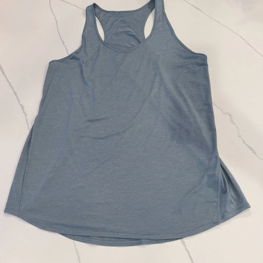 Lululemon Essential Tank *Pleated Blue Cast Size 10 - Picture 7 of 9